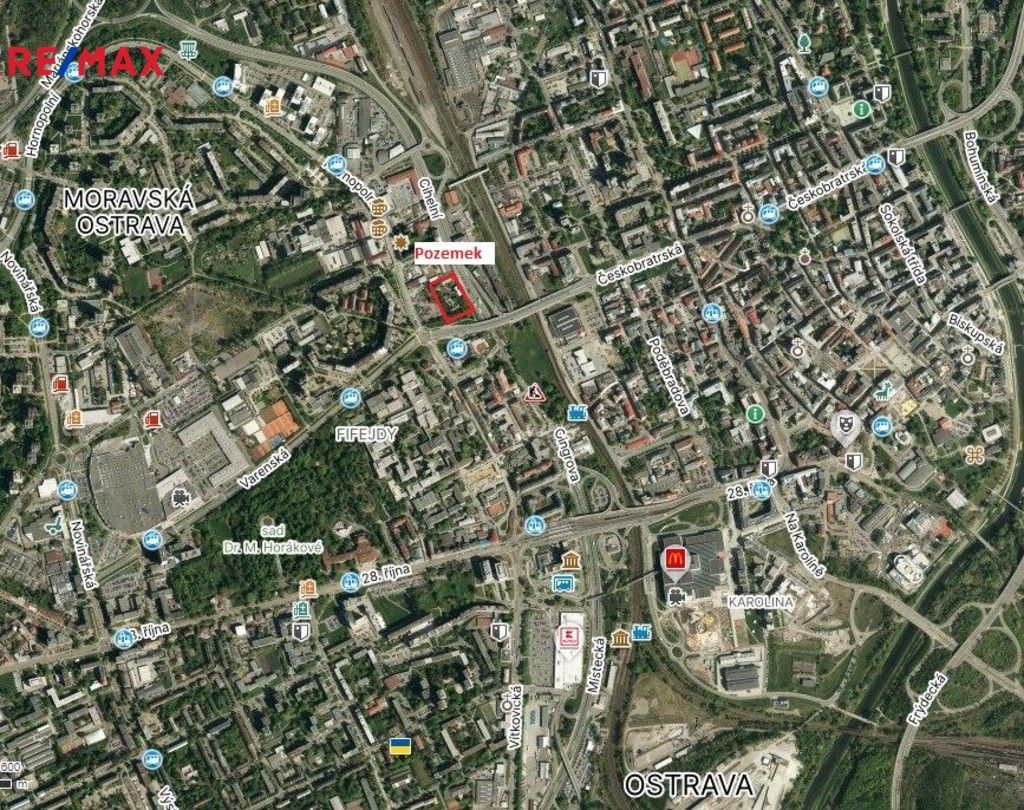 Komerční pozemky, Moravská Ostrava, Ostrava, 5 m²