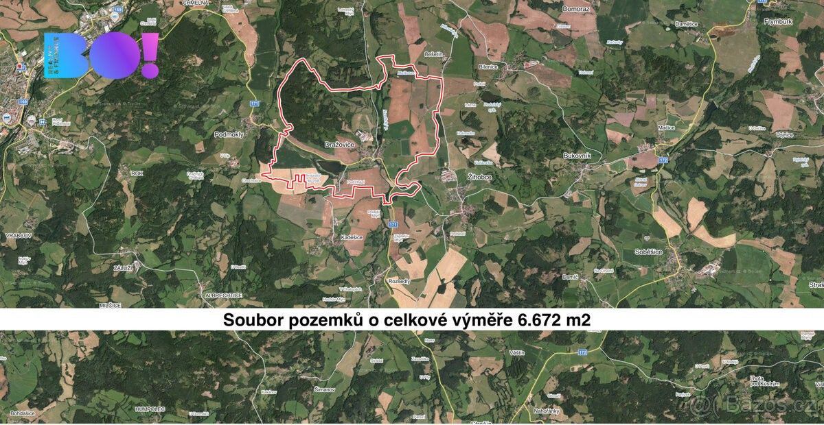 Zemědělské pozemky, Sušice, 342 01, 6 672 m²