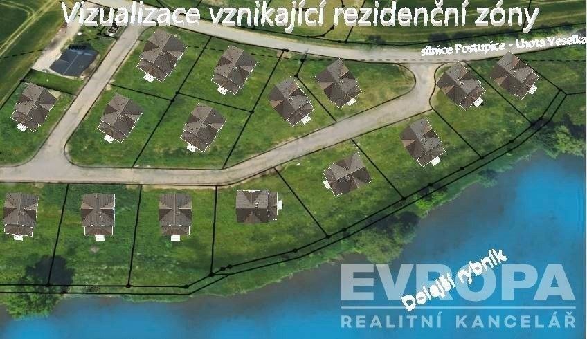 Pozemky pro bydlení, Postupice, 801 m²