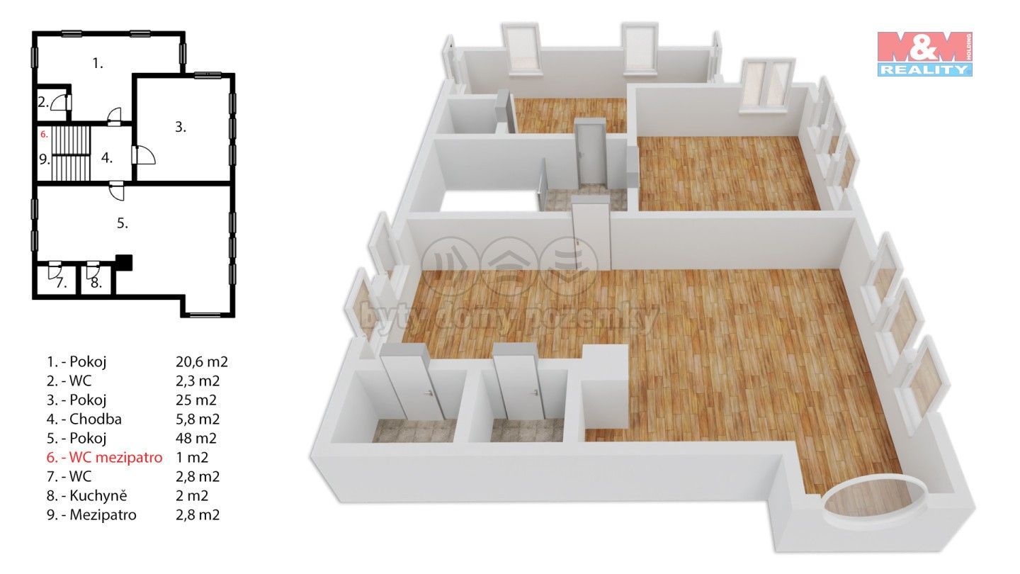 Pronájem kancelář - Petra Bezruče, Kladno, 110 m²