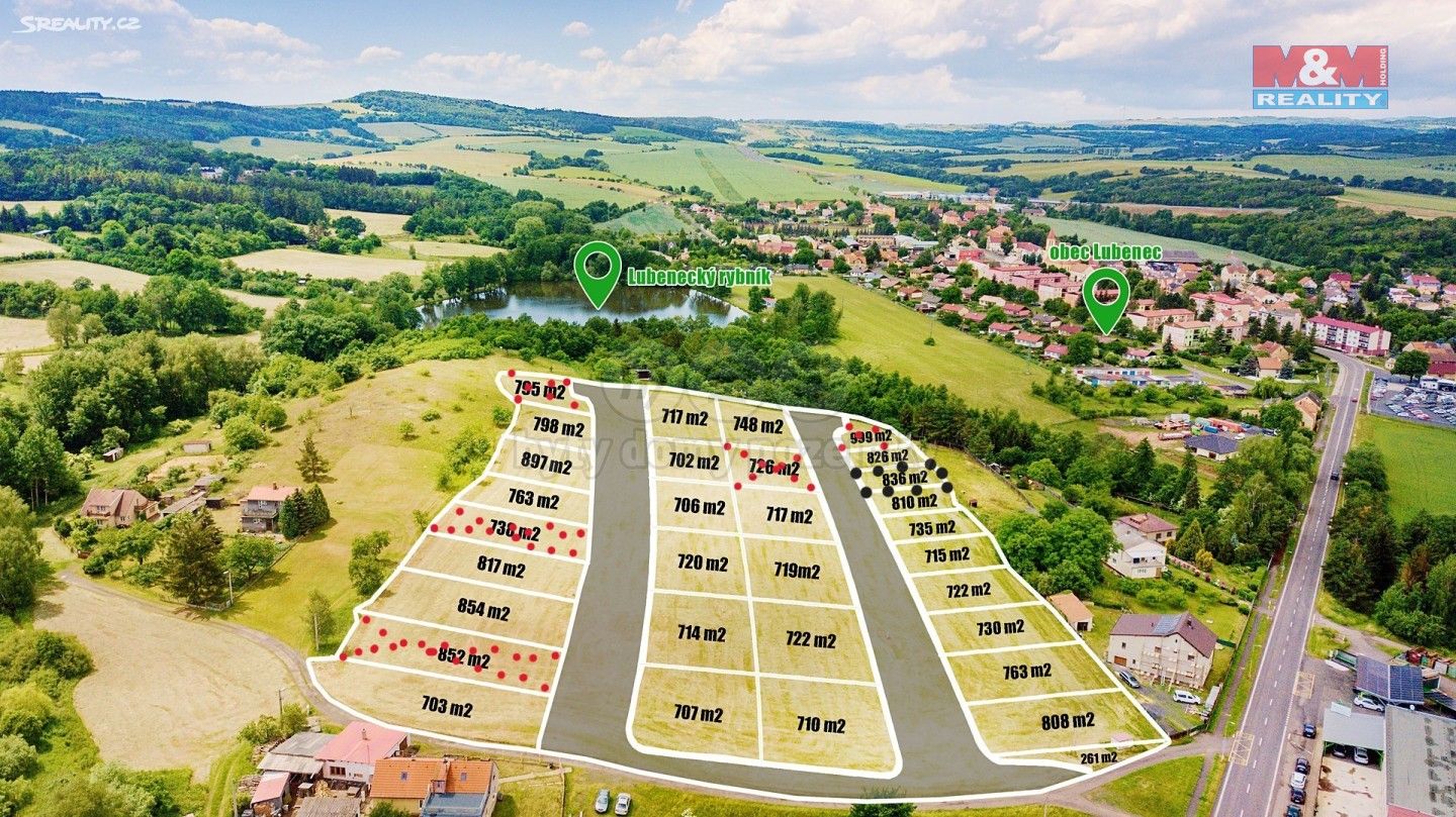 Prodej pozemek pro bydlení - Lubenec, 836 m²