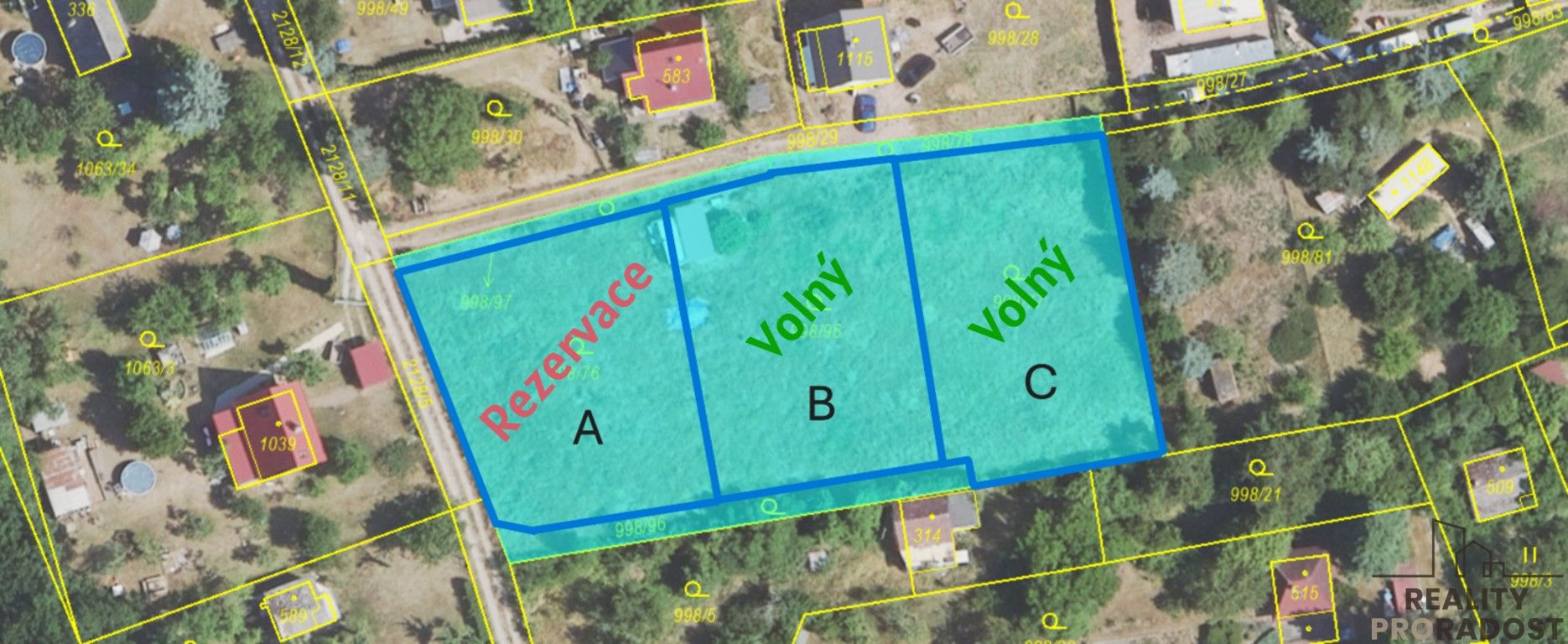 Pozemky pro bydlení, Vráž, 948 m²