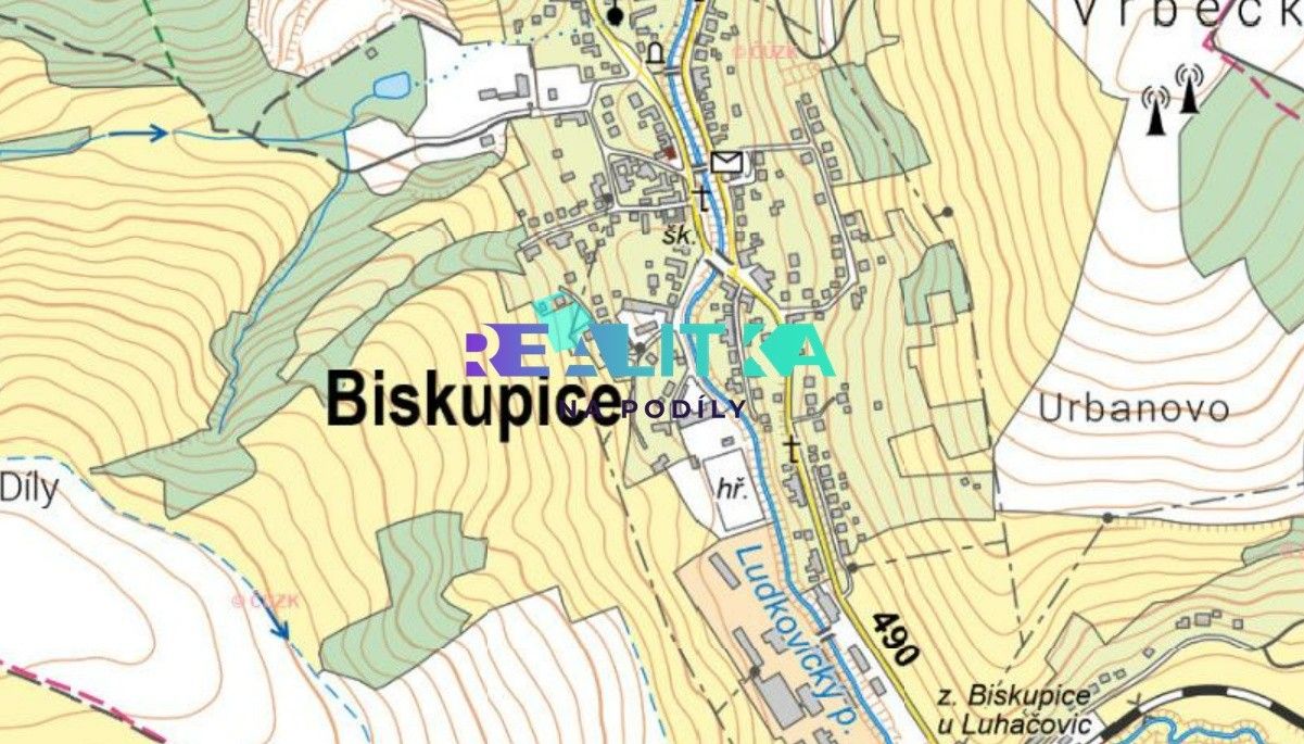 Louky, Biskupice, 3 354 m²