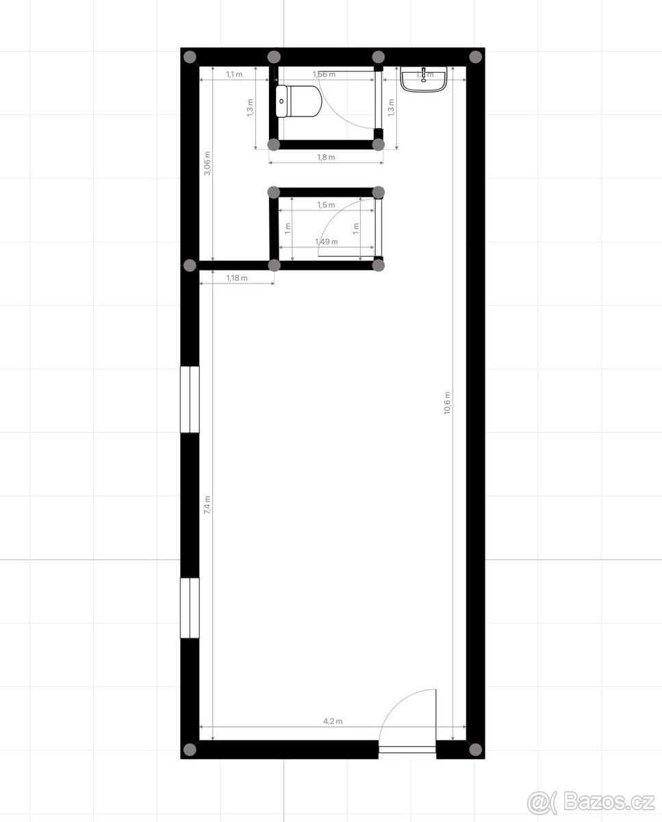 Prodej obchodní prostory - Pardubice, 530 02, 43 m²