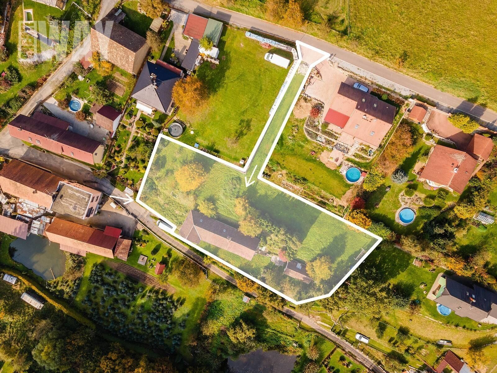 Prodej pozemek pro bydlení - Vidlákova Lhota, Benešov, 2 343 m²