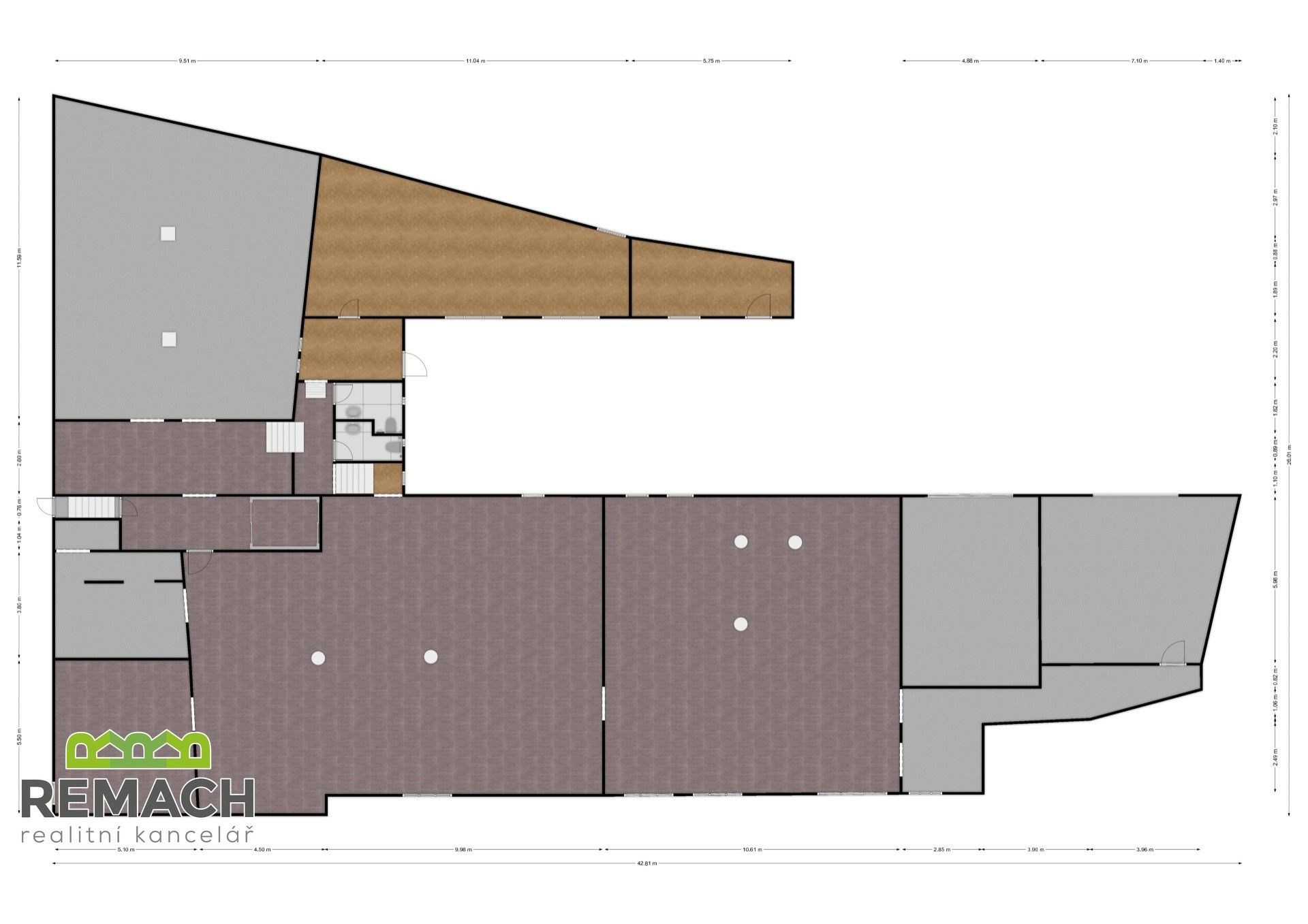 Pronájem sklad - Smiřických, Náchod, 600 m²