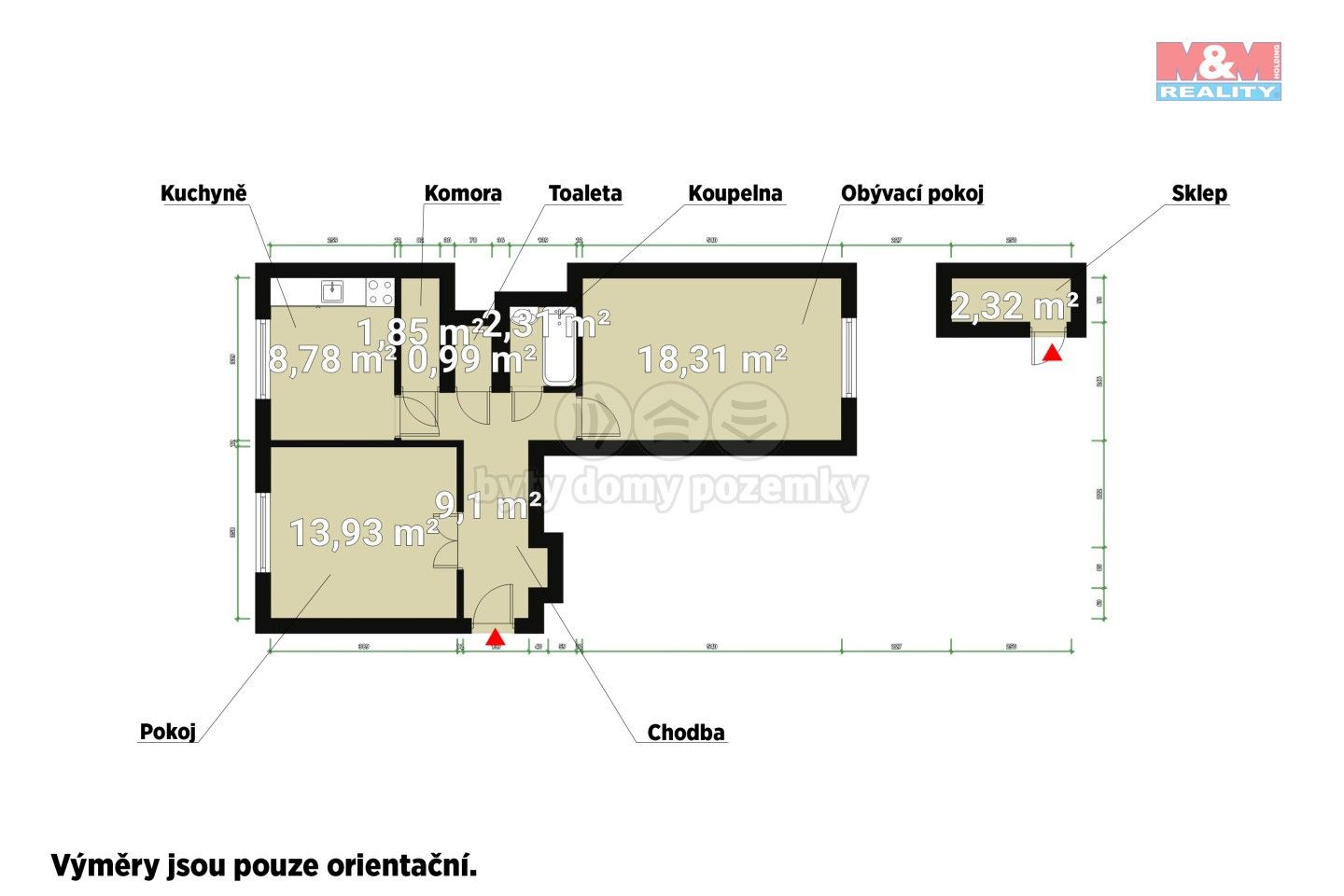 Prodej byt 2+1 - Částkova, Plzeň, 55 m²