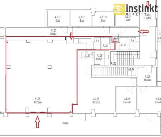 Pronájem obchodní prostory - Vyskočilova, Praha, 105 m²