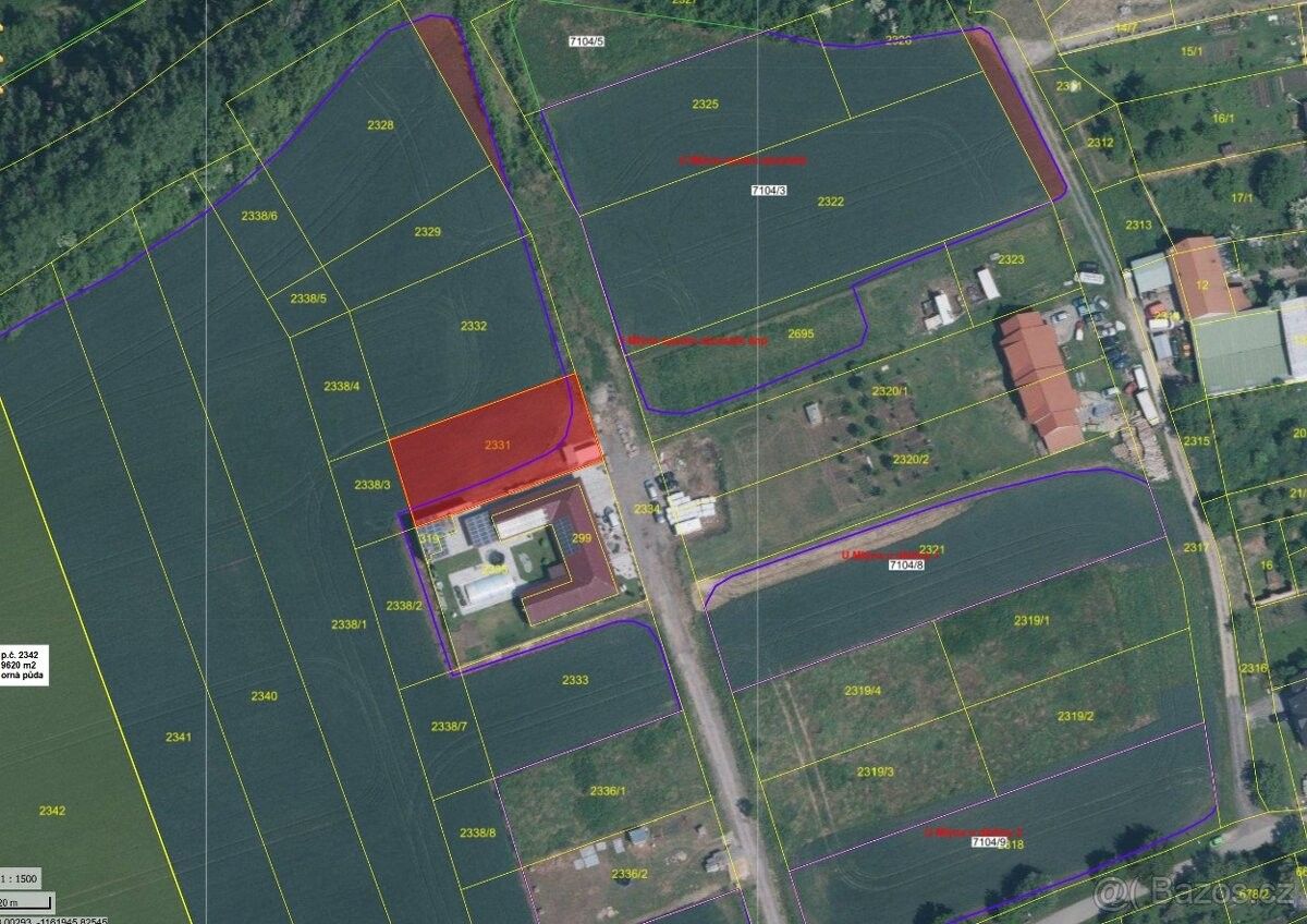 Prodej pozemek pro bydlení - Rousínov u Vyškova, 683 01, 970 m²