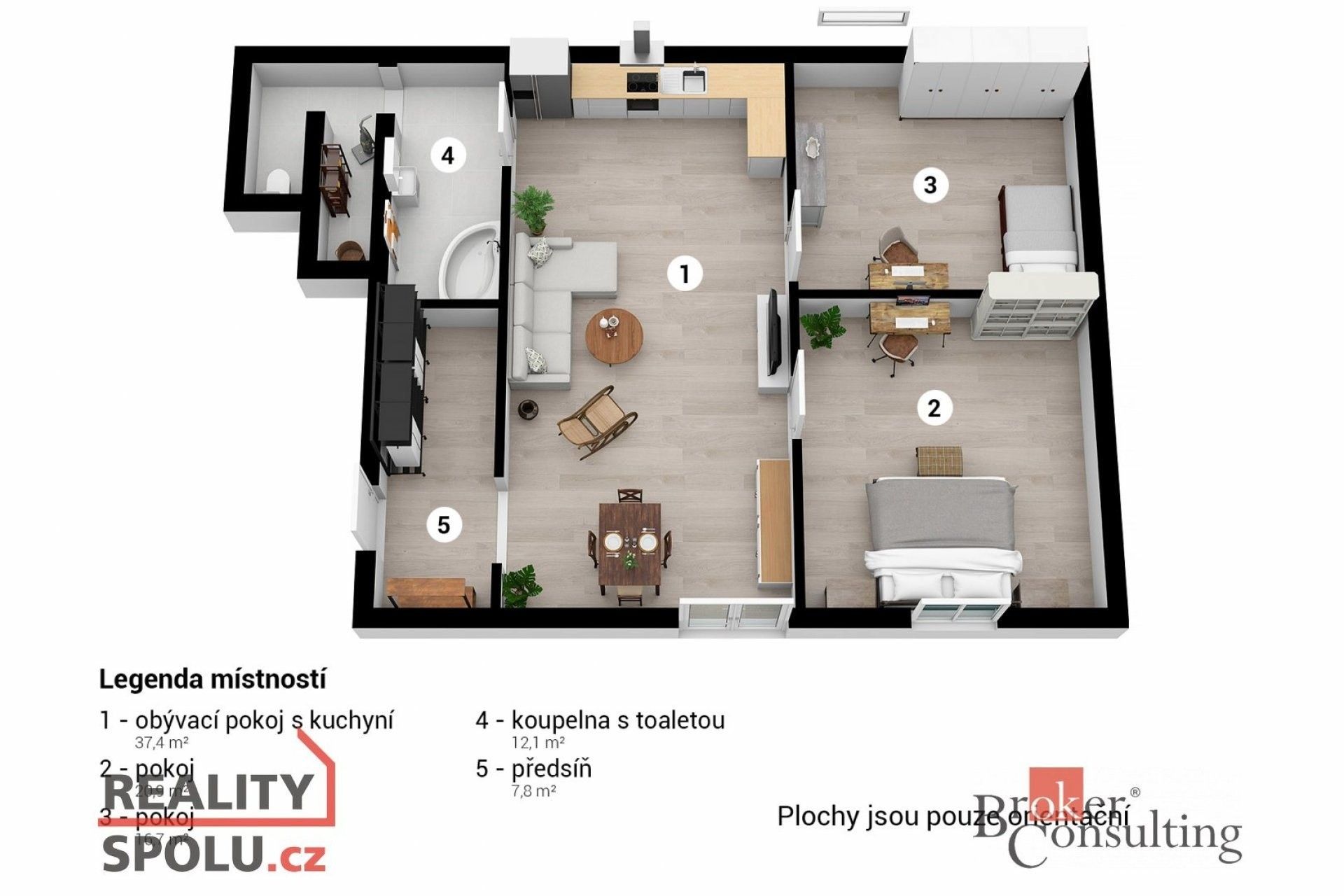 Prodej byt 3+kk - Na Ovčíně, Beroun, 95 m²