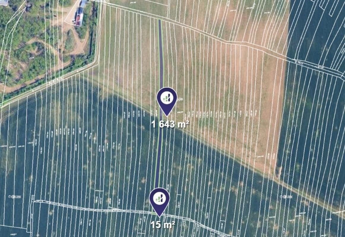 Zemědělské pozemky, Podolí, 1 658 m²