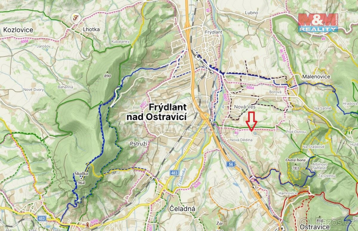 Prodej pozemek pro bydlení - Frýdlant nad Ostravicí, 739 11, 1 126 m²