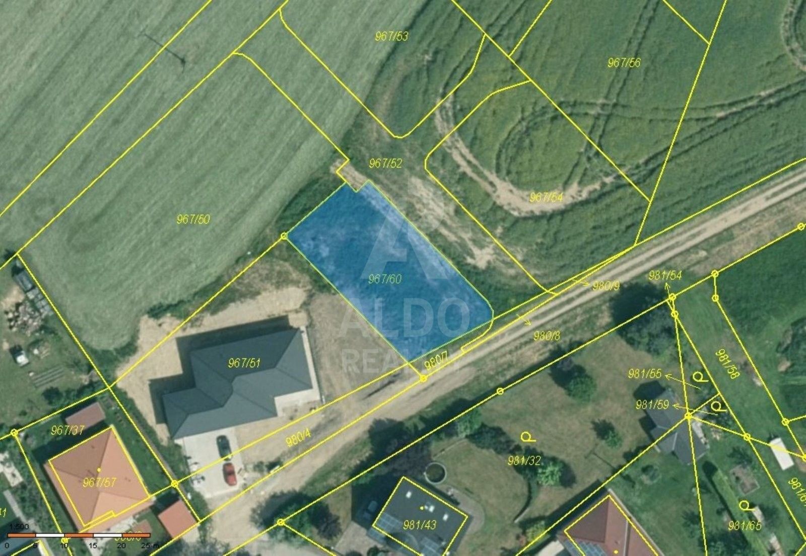 Pozemky pro bydlení, Srubec, 608 m²