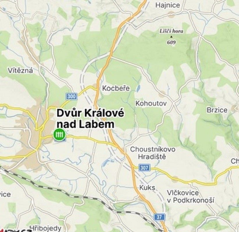 Prodej zahrada - náměstí T. G. Masaryka, Dvůr Králové nad Labem, 1 461 m²