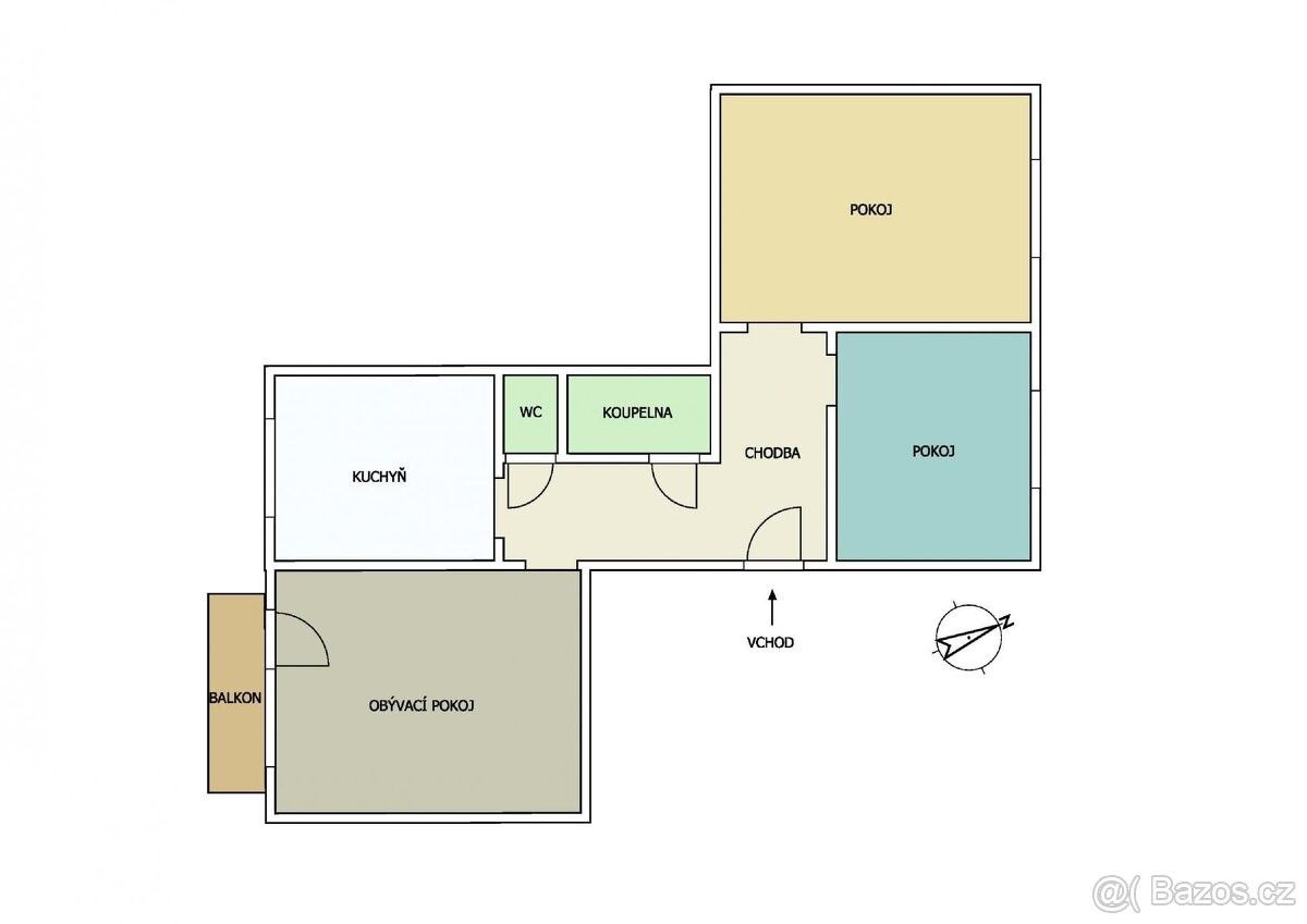 Prodej byt 3+1 - Radvanice v Čechách, 542 12, 75 m²