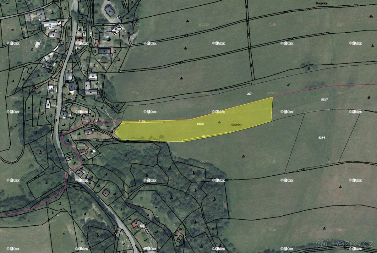 Prodej zemědělský pozemek - Kružberk, 747 86, 851 m²