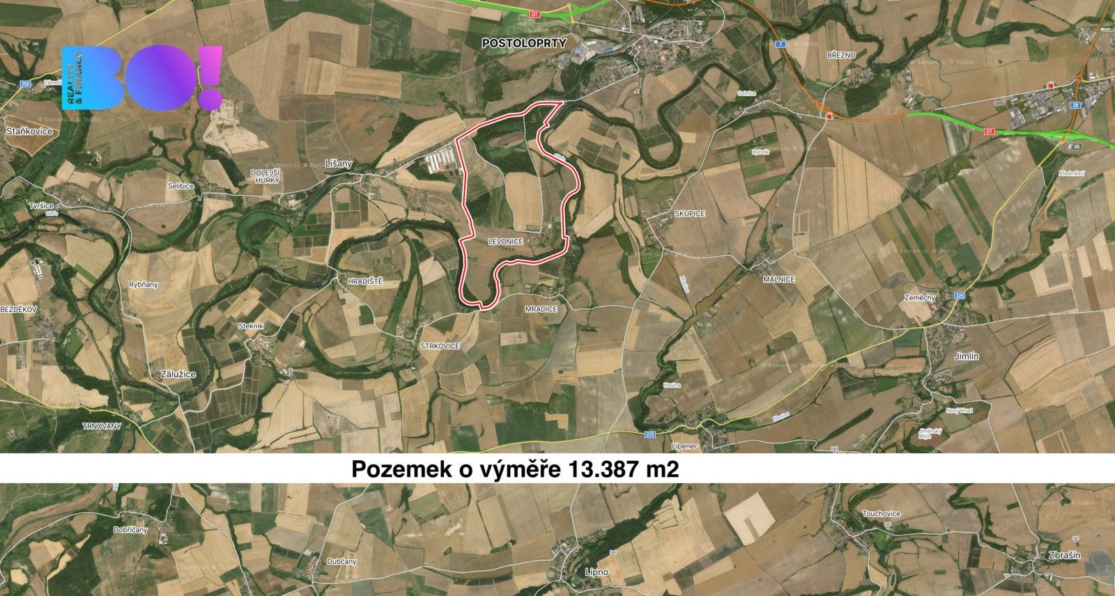 Zemědělské pozemky, Postoloprty, 13 387 m²