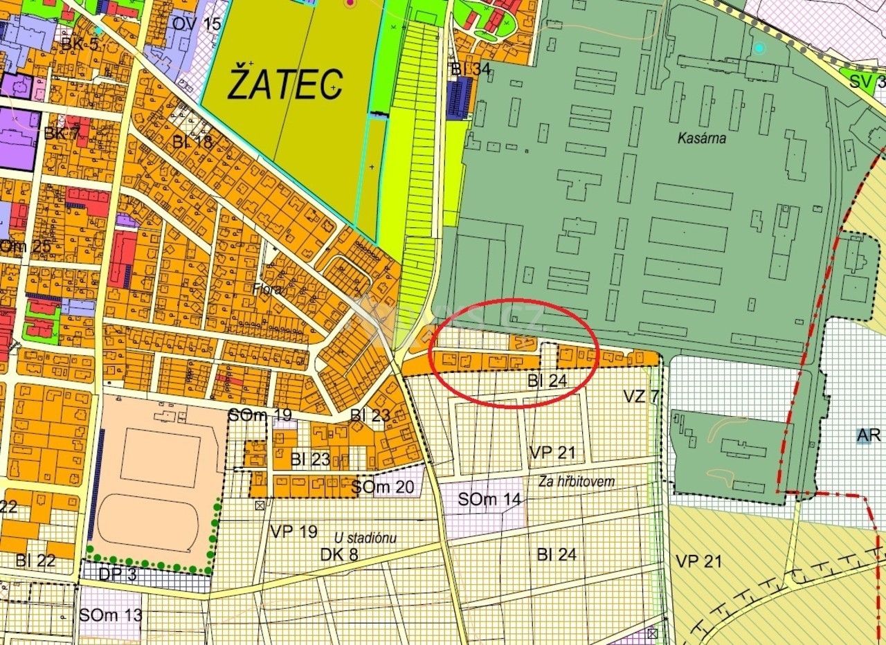Pozemky pro bydlení, Jiřího Wolkera, Žatec, 1 000 m²