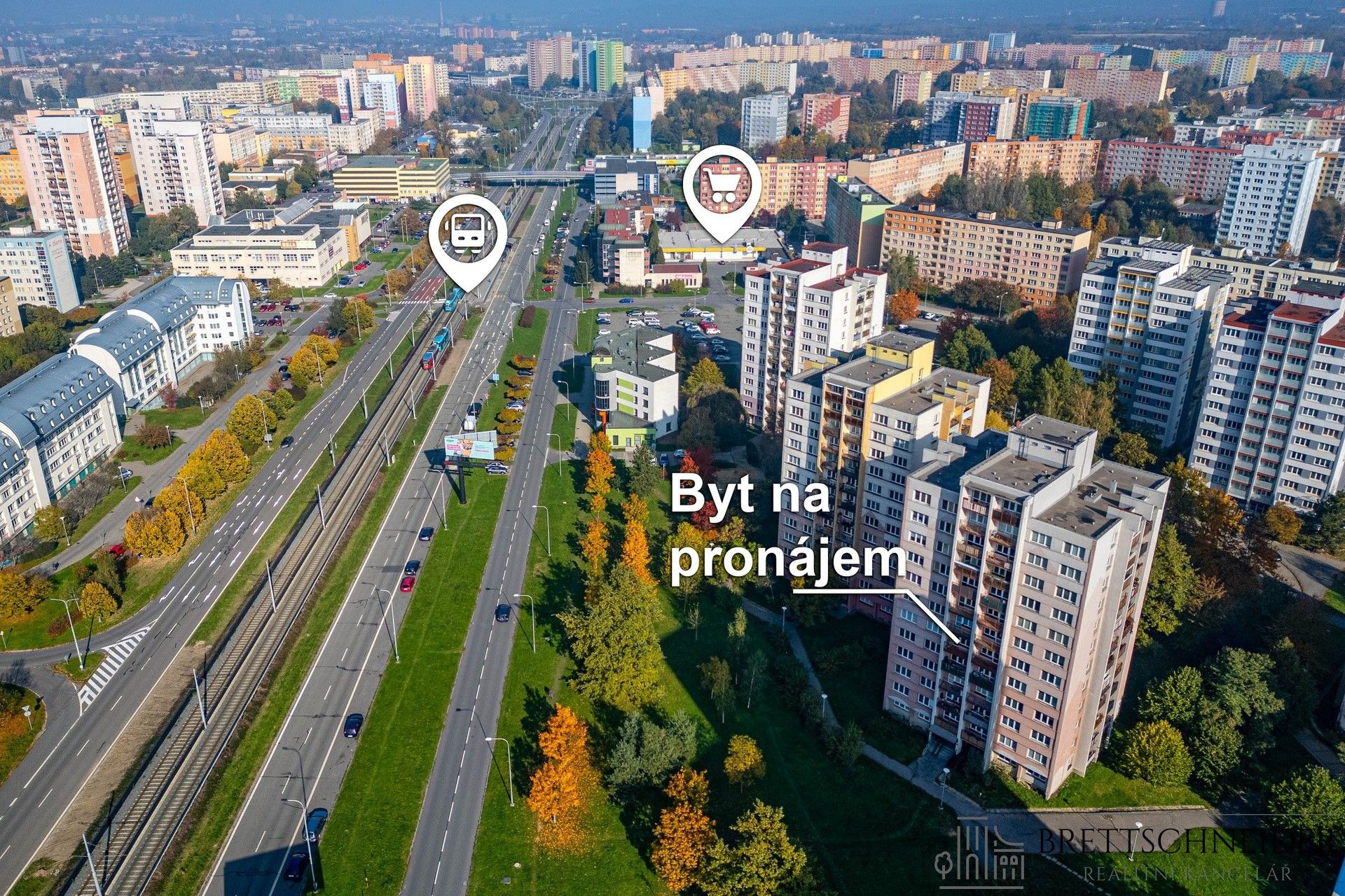 Pronájem byt 1+1 - Antonína Poledníka, Ostrava, 40 m²