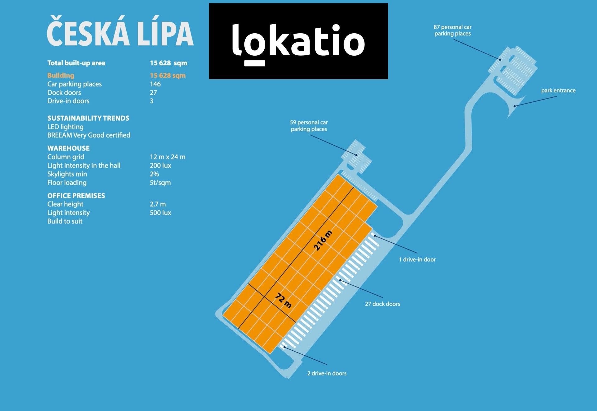 Pronájem sklad - Česká Lípa, 15 628 m²