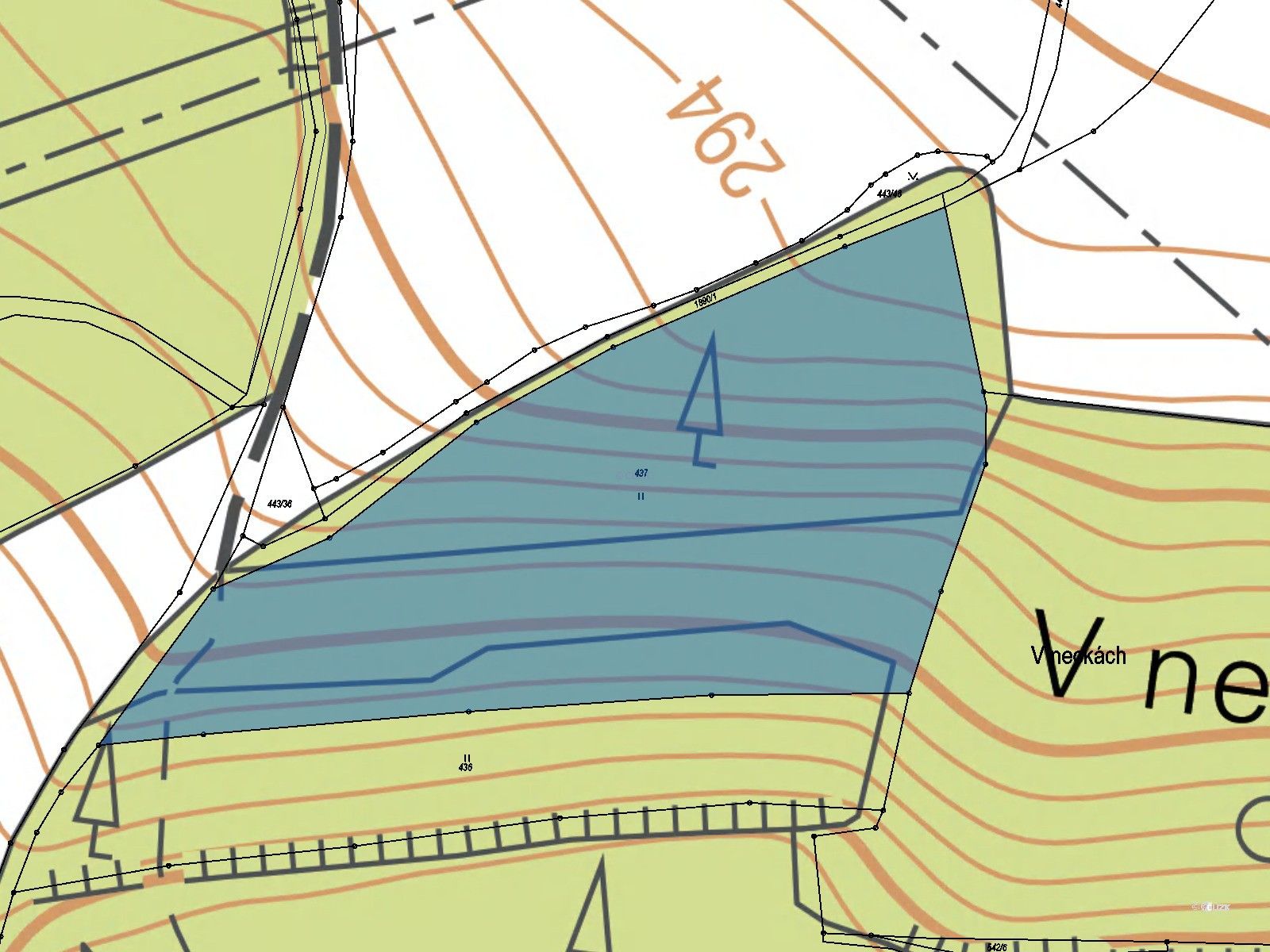 Prodej les - Slaný, 7 386 m²