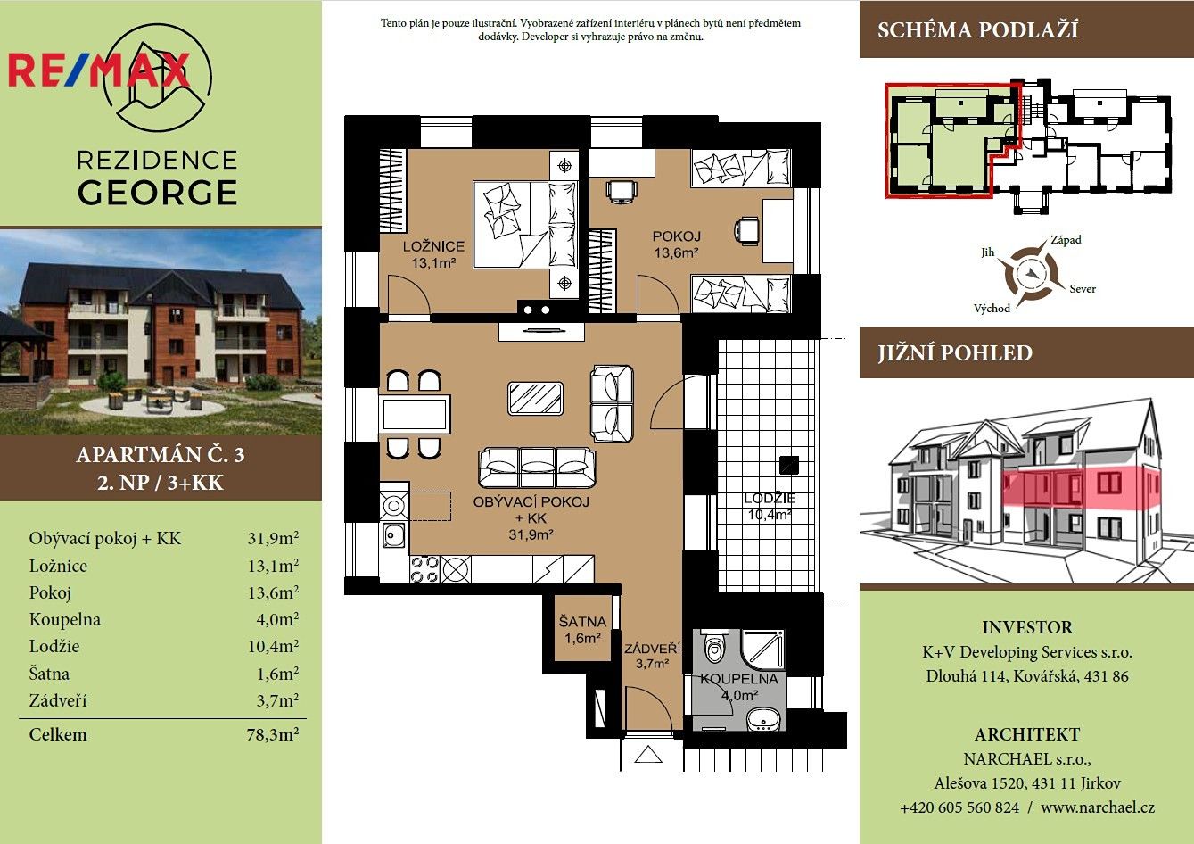 Prodej byt 3+kk - Kostelní, Kovářská, 71 m²