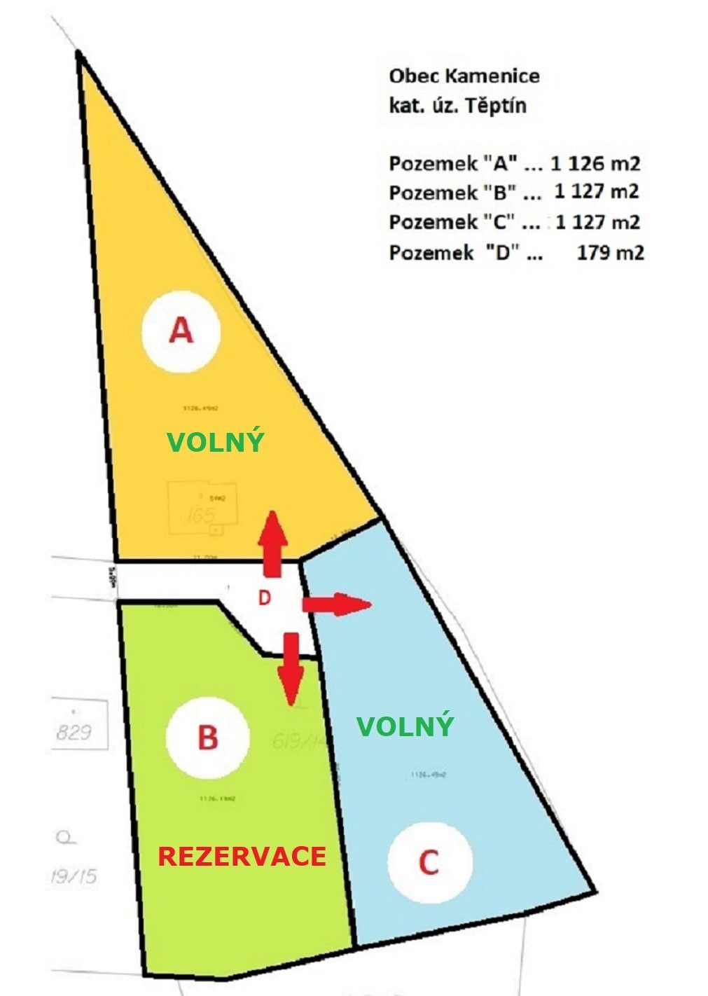 Pozemky pro bydlení, K Dubu, Kamenice, 1 126 m²