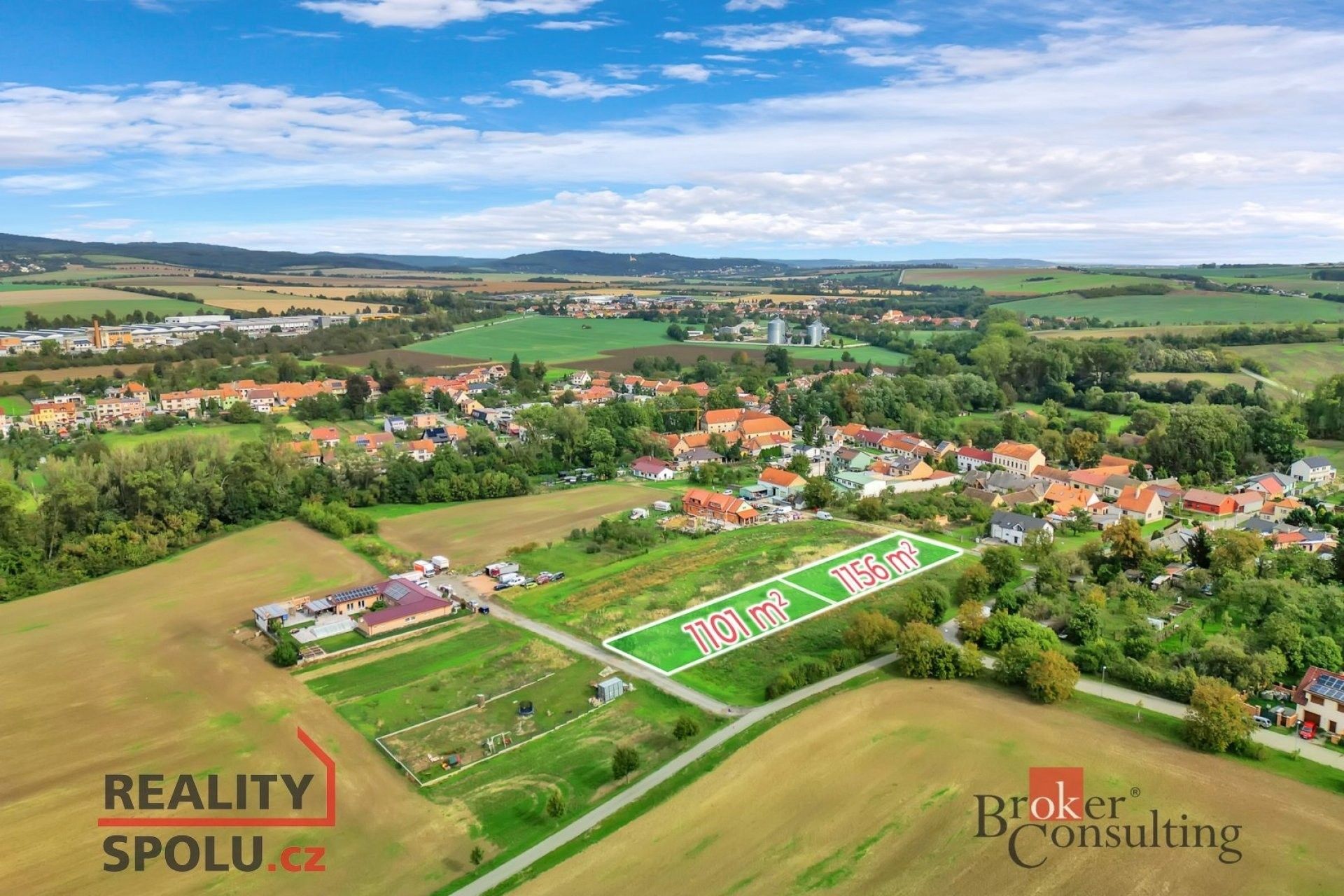 Pozemky pro bydlení, Čechyně, Rousínov, 1 156 m²