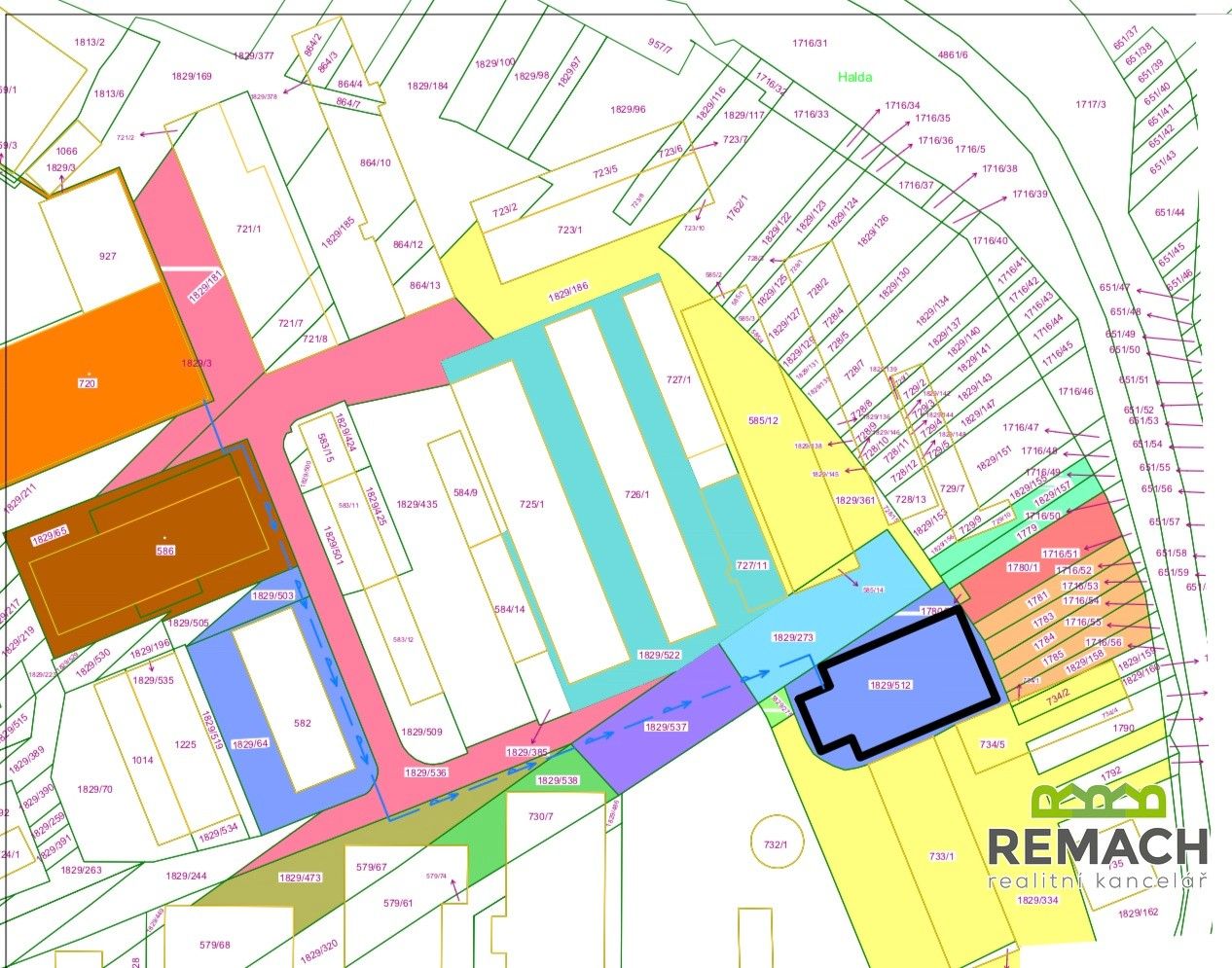 Prodej komerční pozemek - Boršice, 2 903 m²