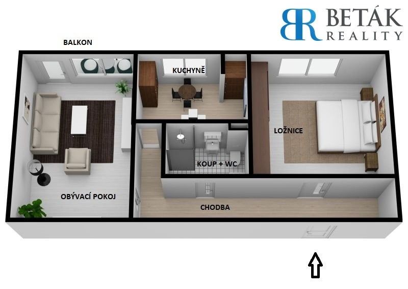 Prodej byt 2+1 - tř. Gen. Janouška, Přerov, 51 m²