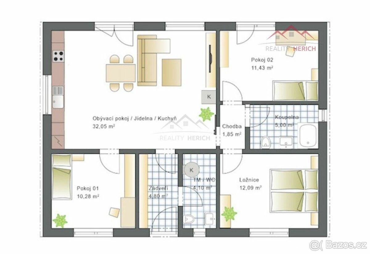 Prodej dům - Chomutov, 430 01, 100 m²