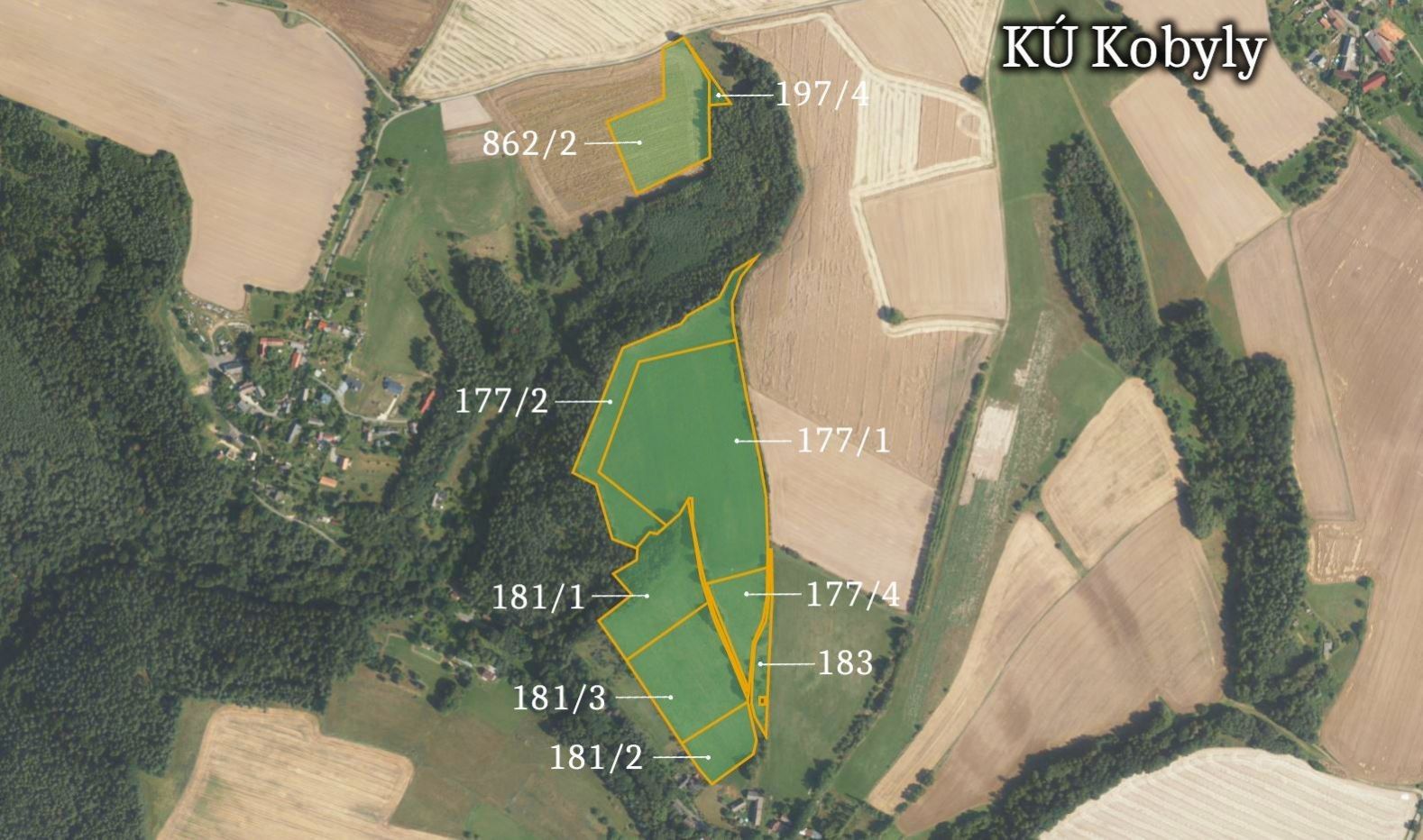 Zemědělské pozemky, Kobyly, 116 245 m²