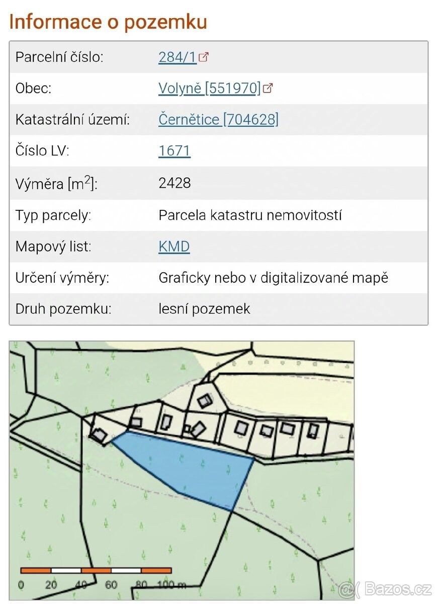 Prodej les - Volyně, 387 01