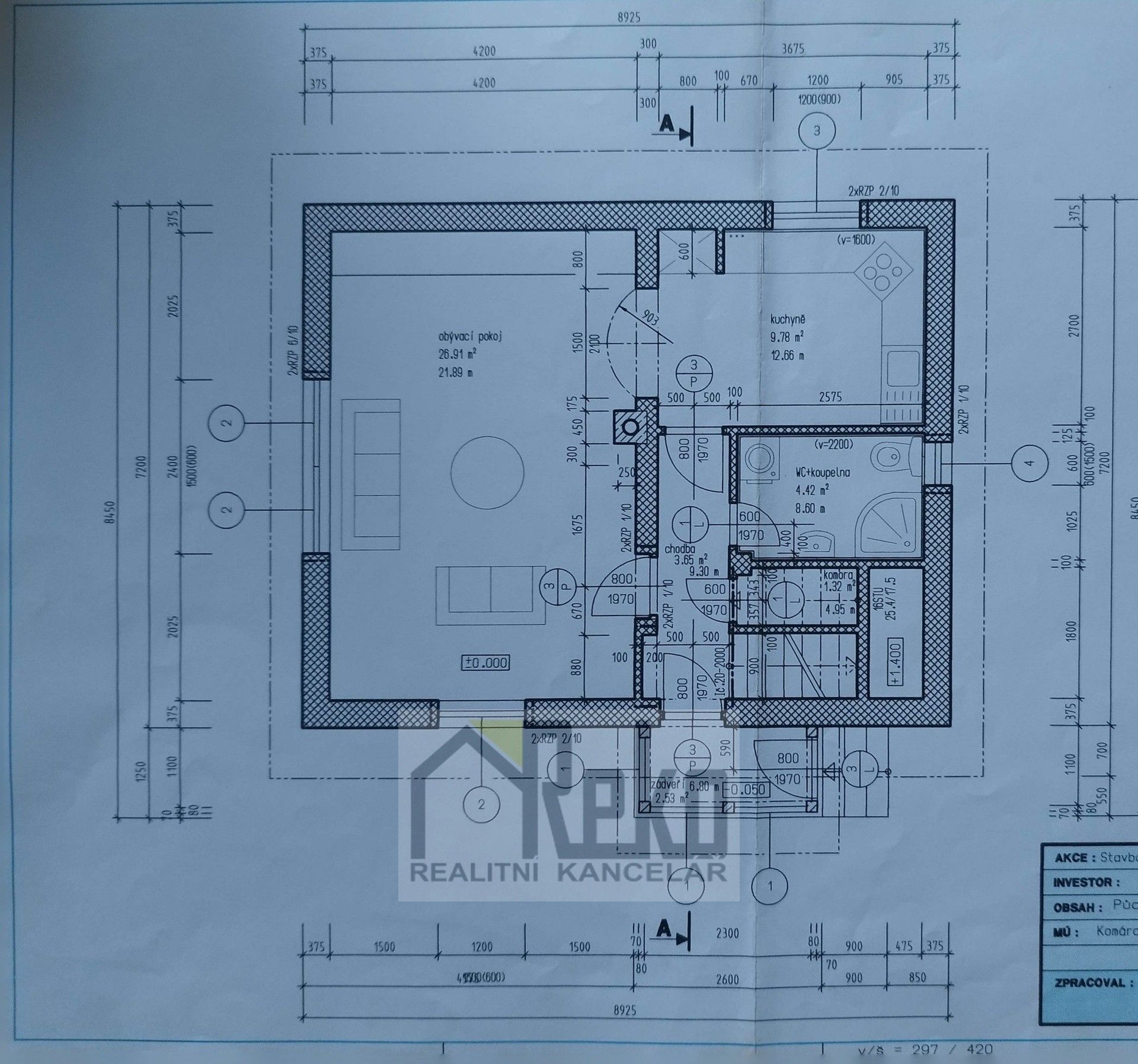 Prodej rodinný dům - Záskalská, Komárov, 88 m²