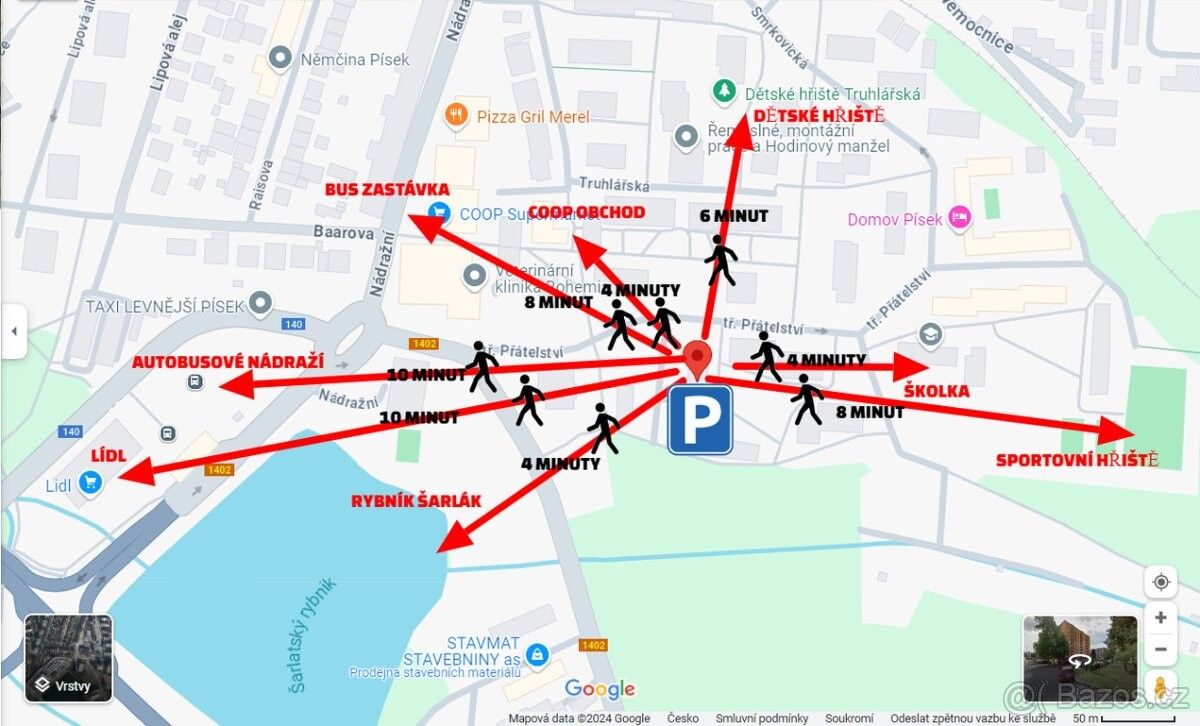 Prodej byt 2+1 - Písek, 397 01, 62 m²