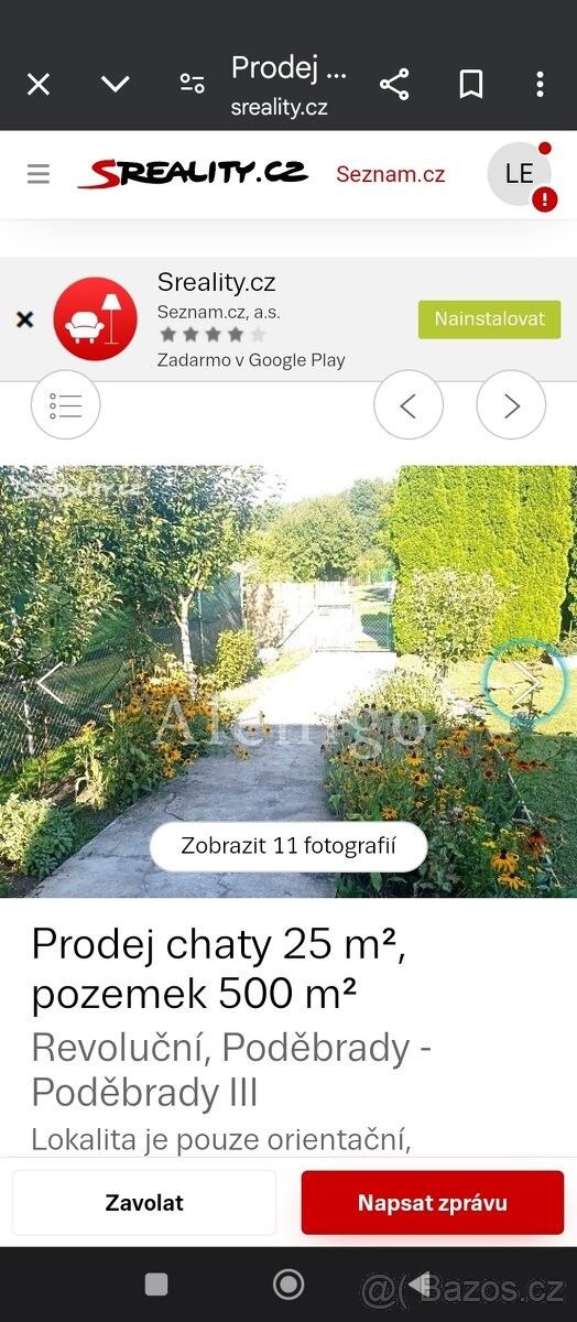 Prodej chata - Poděbrady, 290 01, 16 m²