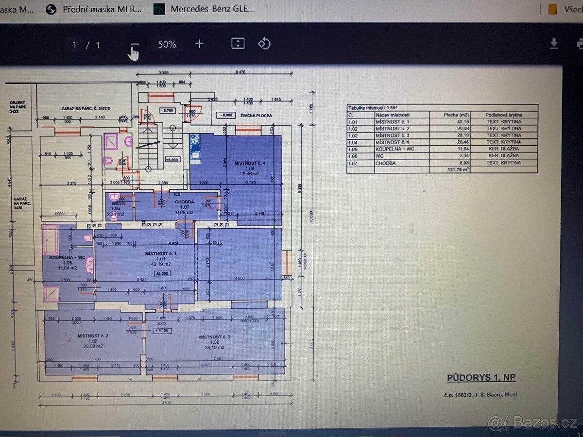 Pronájem kancelář - Most, 434 01, 132 m²