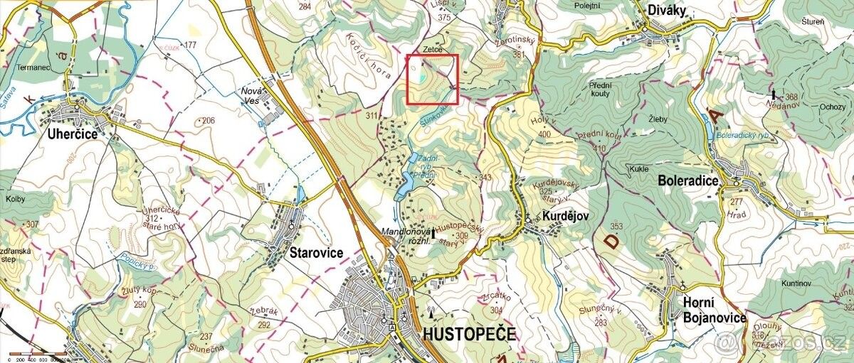 Prodej pozemek - Hustopeče u Brna, 693 01, 1 025 m²