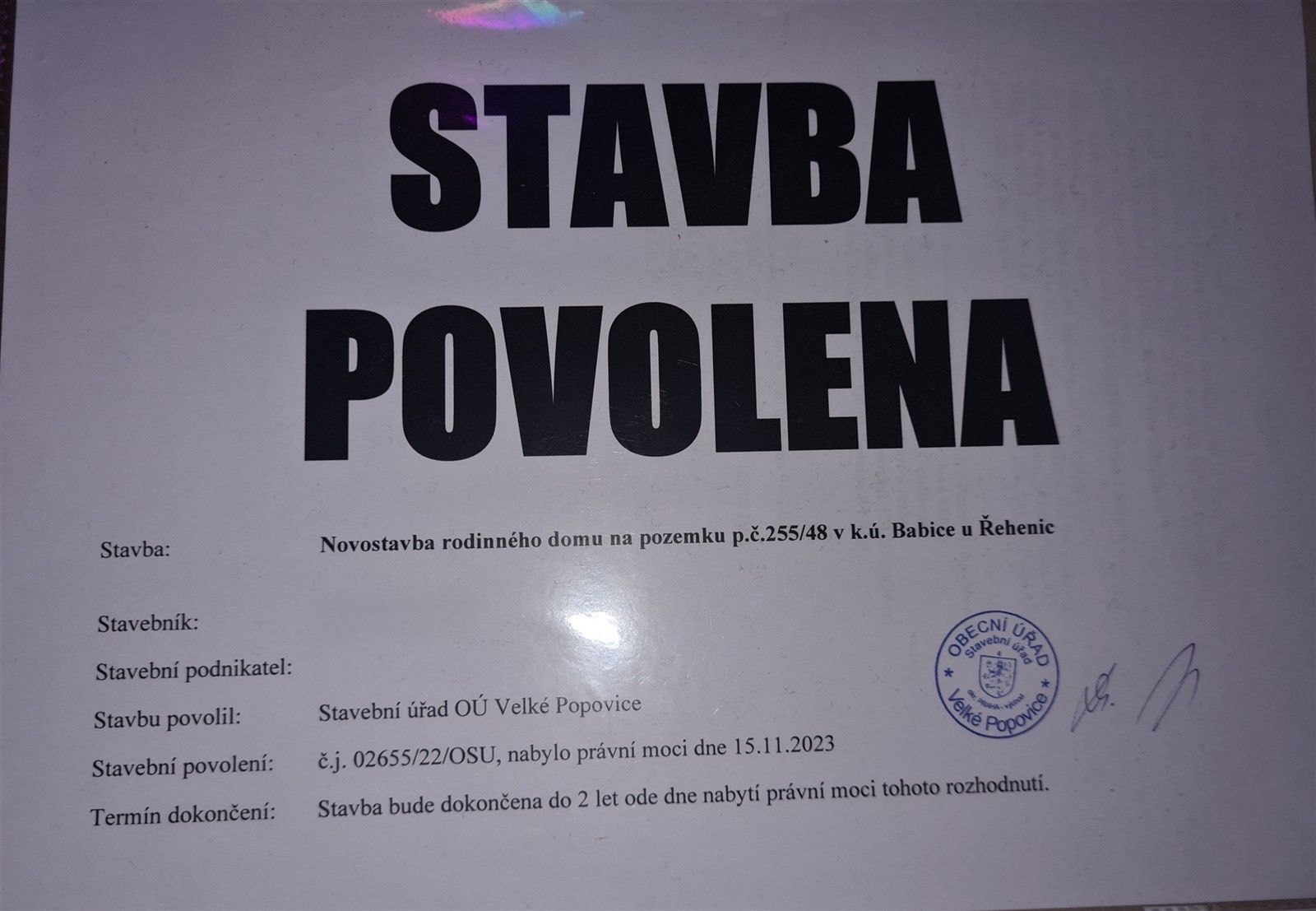 Prodej pozemek pro bydlení - Řehenice