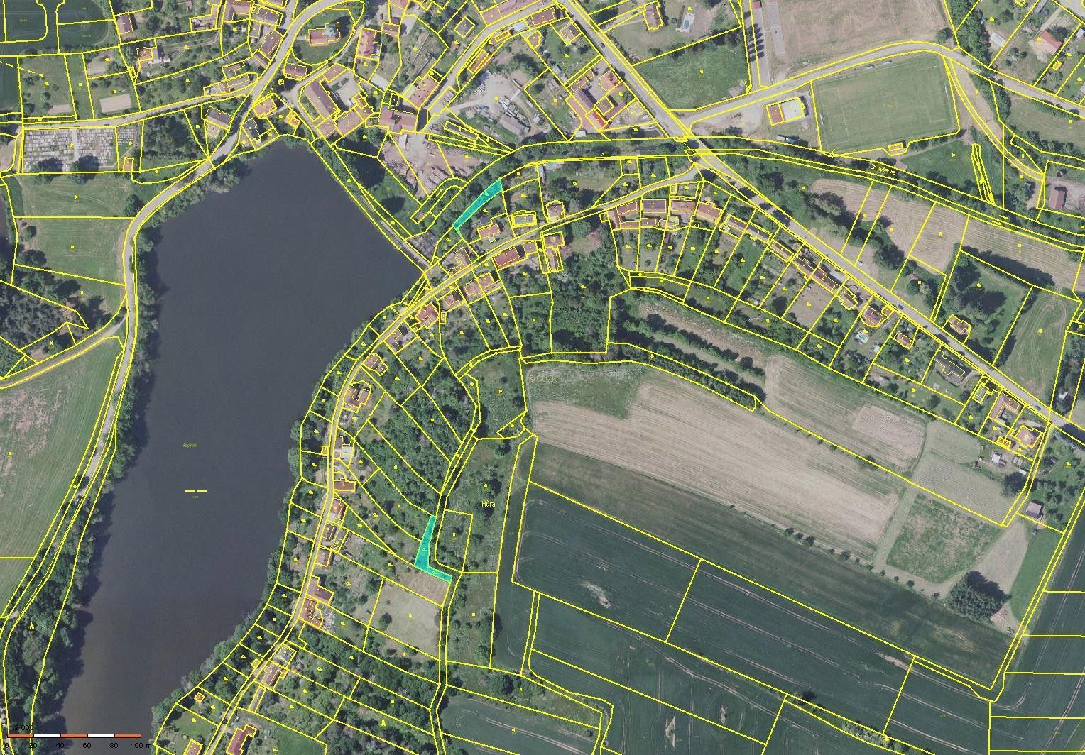 Zahrady, V Hůře, Postupice, 628 m²