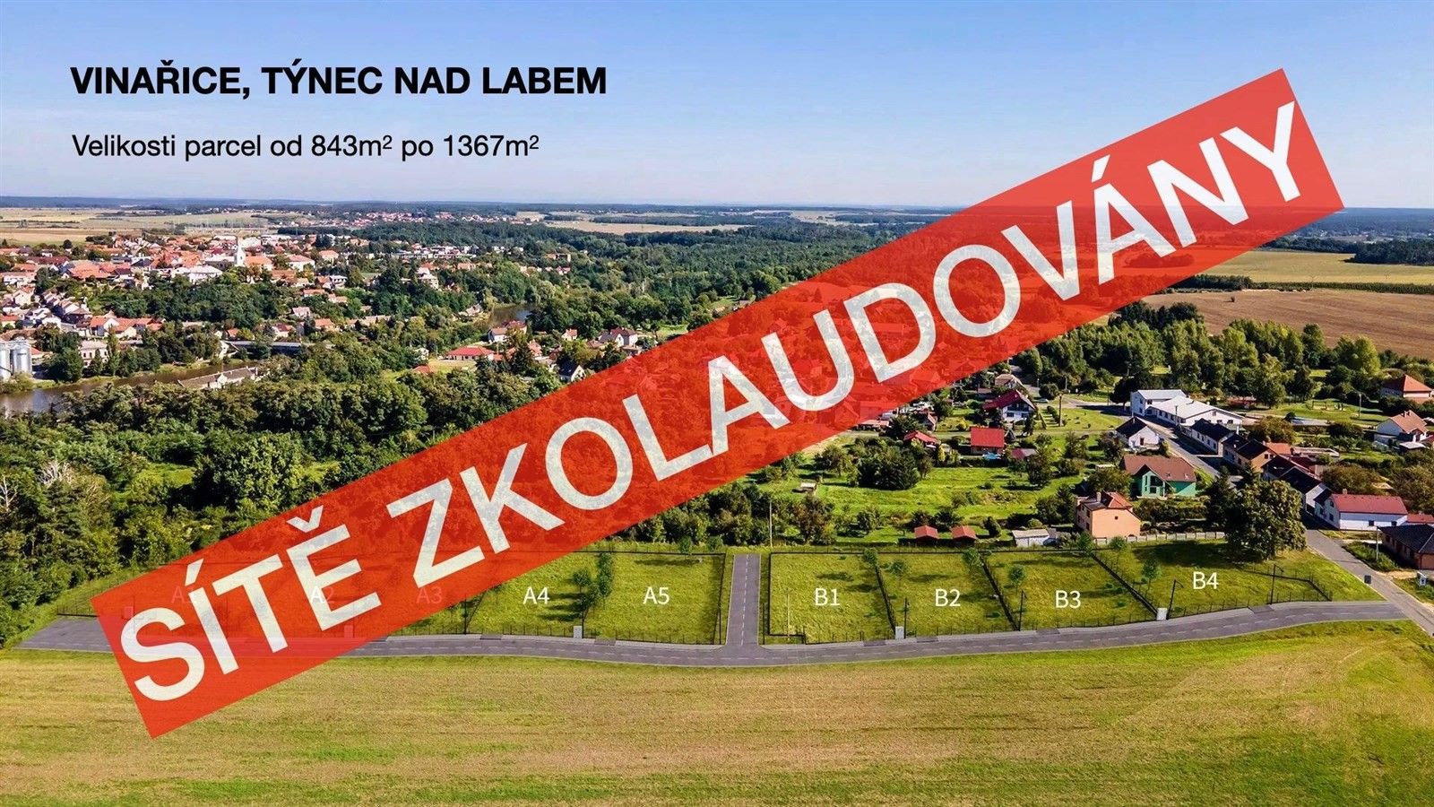 Pozemky pro bydlení, Týnec nad Labem, 878 m²