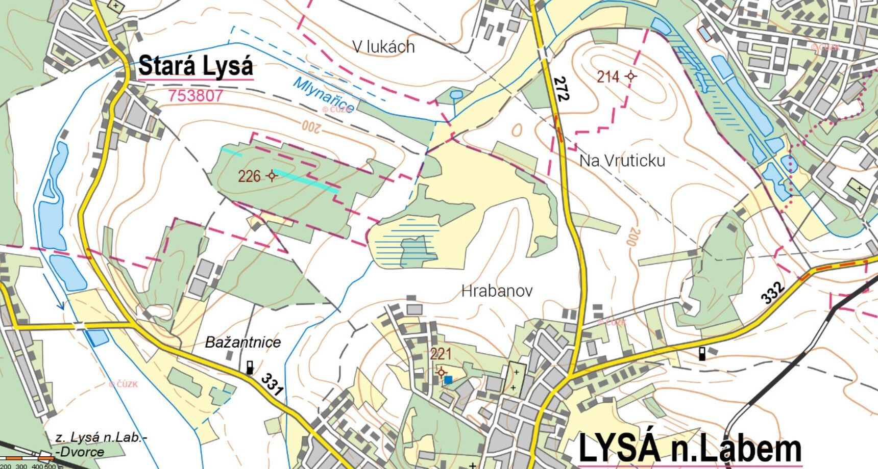 Lesy, Stará Lysá, 11 978 m²