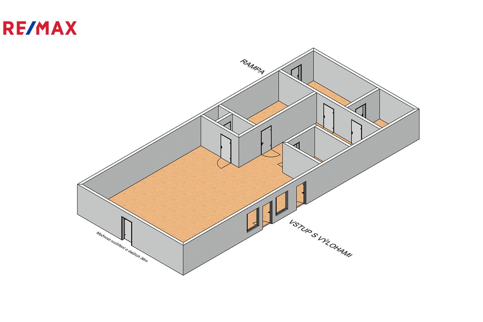 Obchodní prostory, Lidická, Havířov, 126 m²