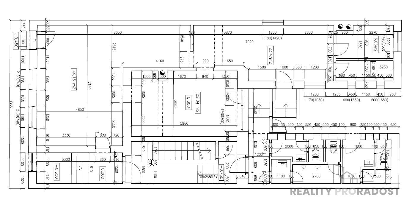 Pronájem obchodní prostory - Nádražní, Uherské Hradiště, 90 m²