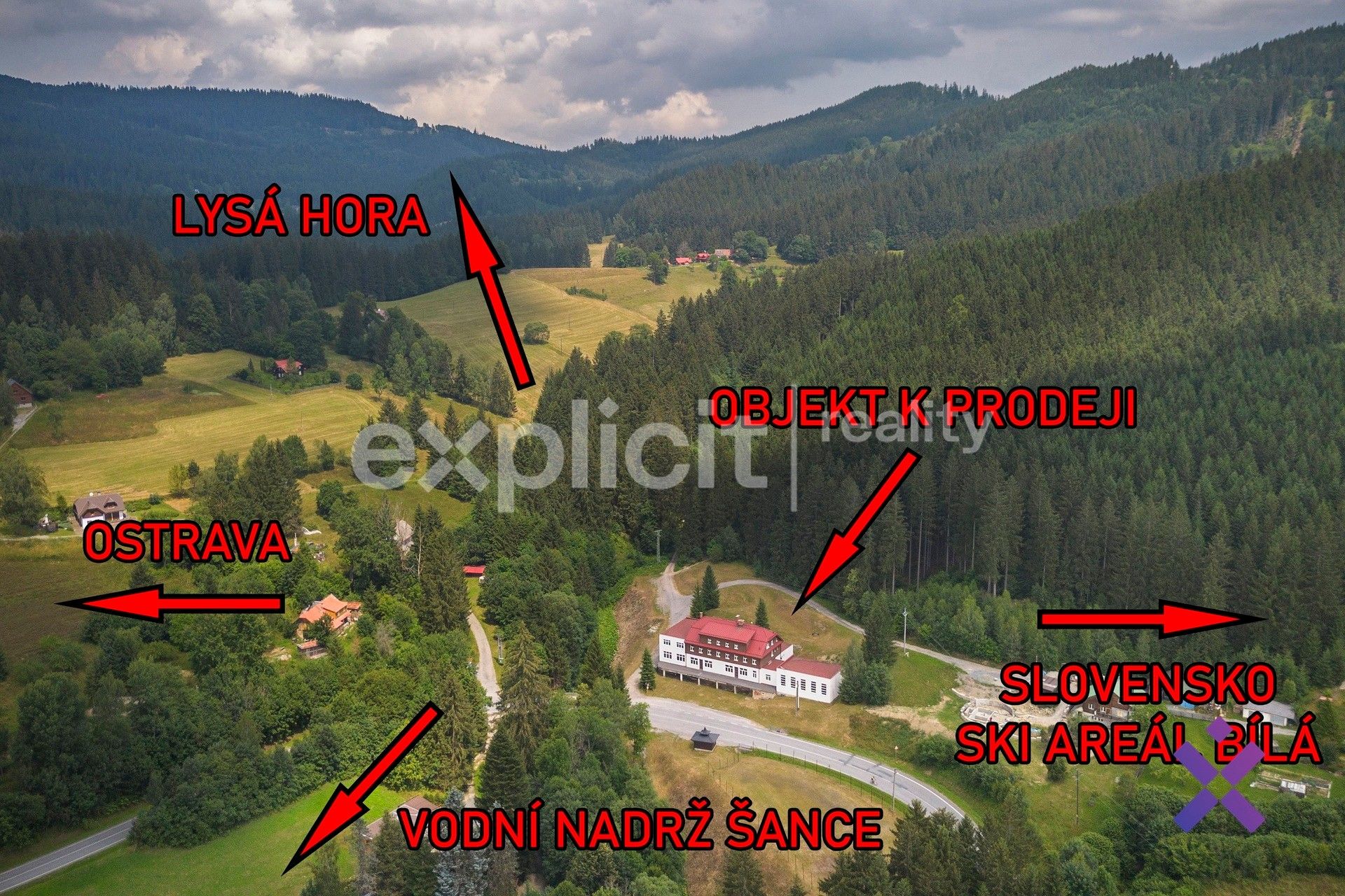 Prodej ubytovací zařízení - Staré Hamry, 1 303 m²