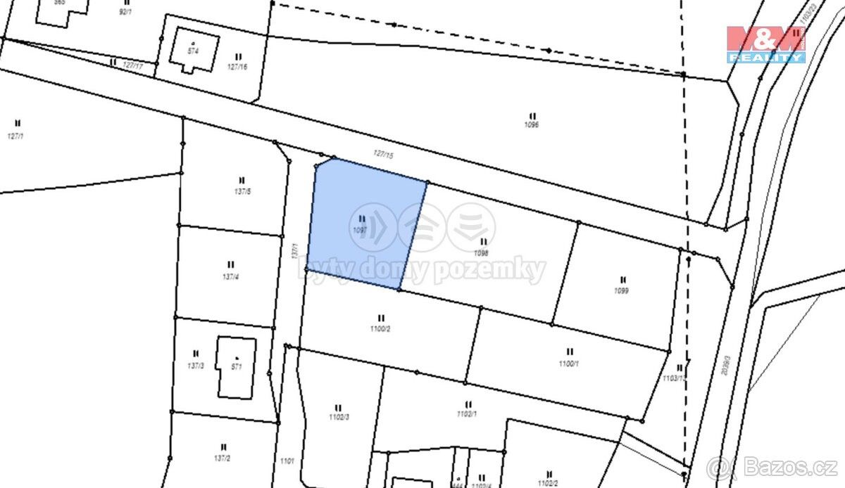 Pronájem pozemek - Miličín, 257 86, 1 000 m²