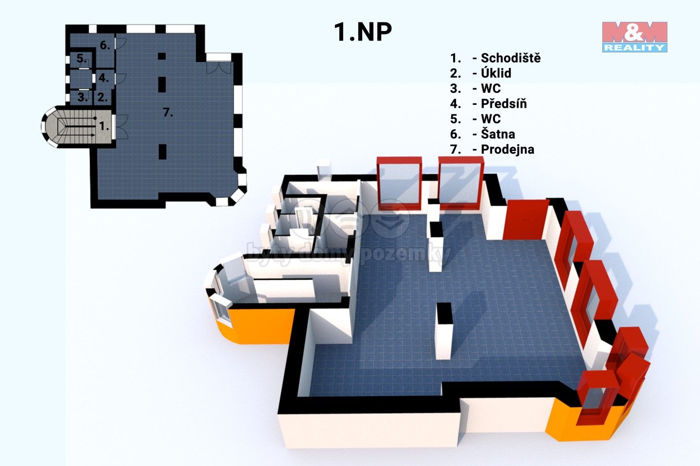 Prodej obchodní prostory - Tř. Maršála Malinovského, Uherské Hradiště, 300 m²