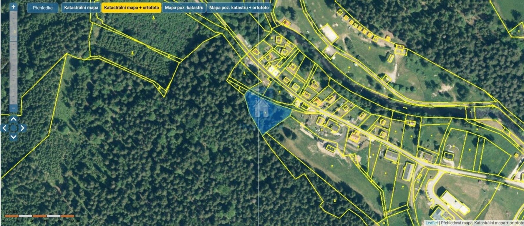 Louky, Horní Vltavice, 2 m²