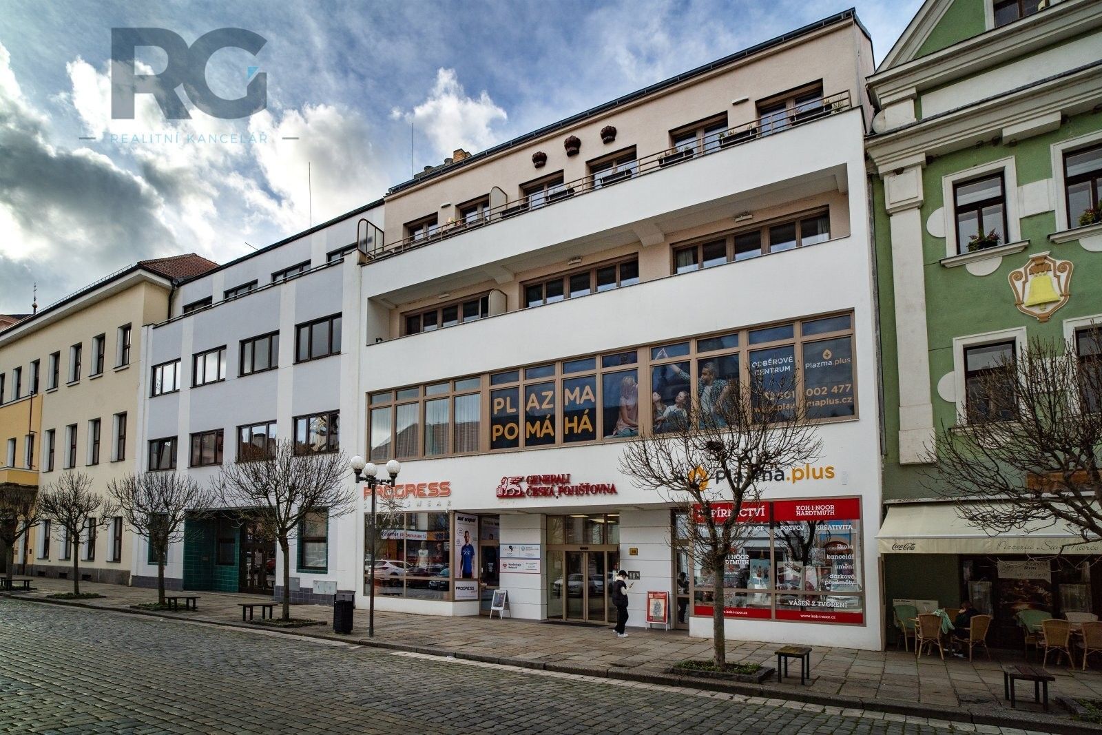 Obchodní prostory, Velké náměstí, Písek, 173 m²