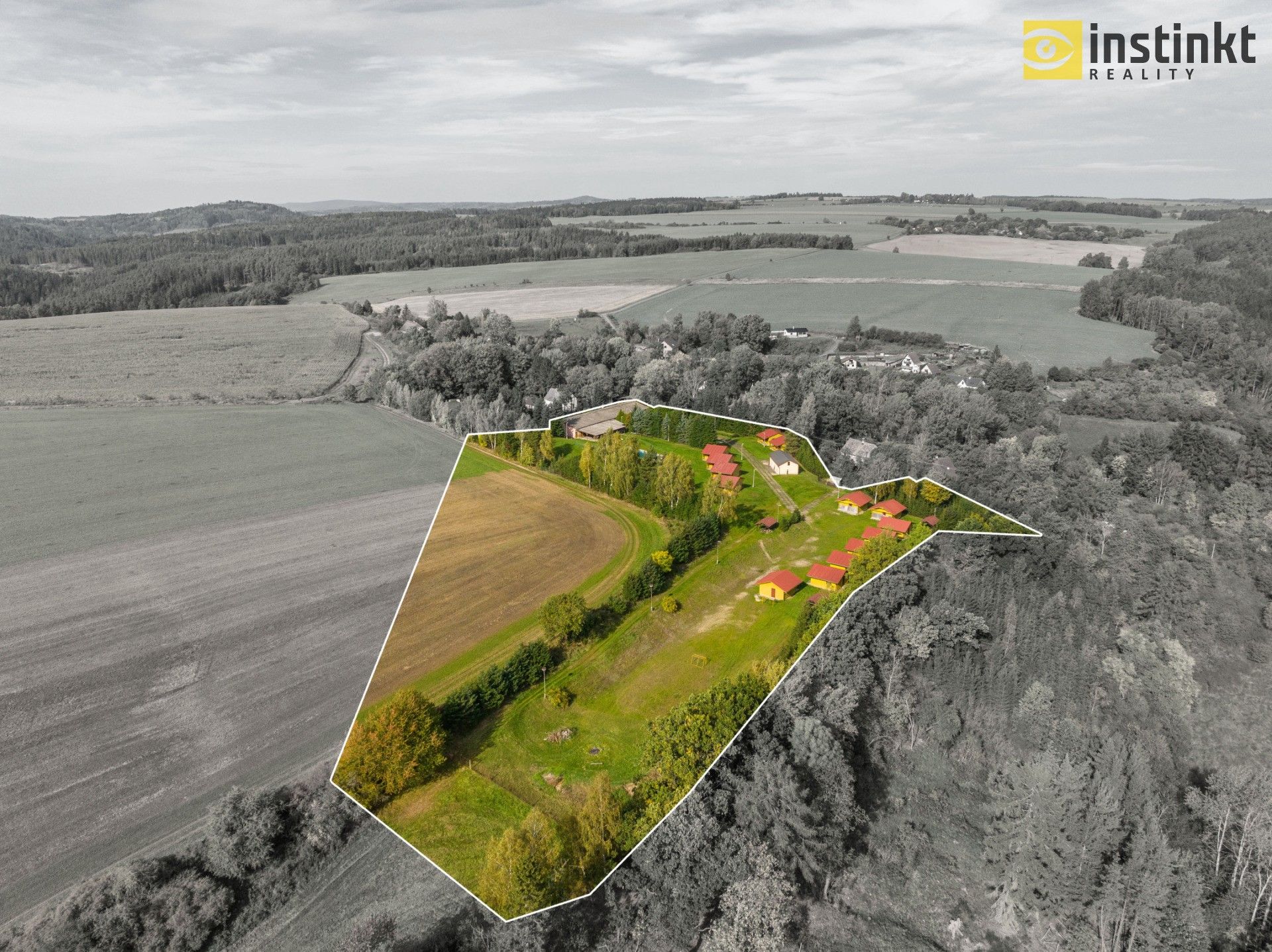 Ubytovací zařízení, Kořen, Olbramov, 27 329 m²